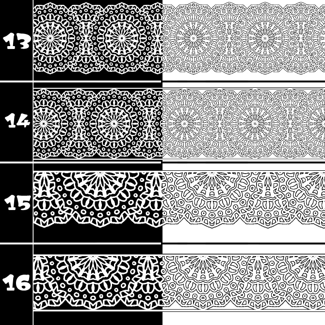 No.204 みそおねぎ飾り枠集