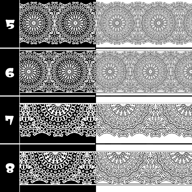 No.204 みそおねぎ飾り枠集