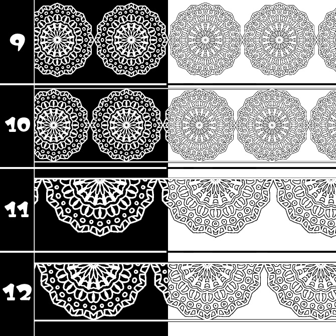 No.204 みそおねぎ飾り枠集