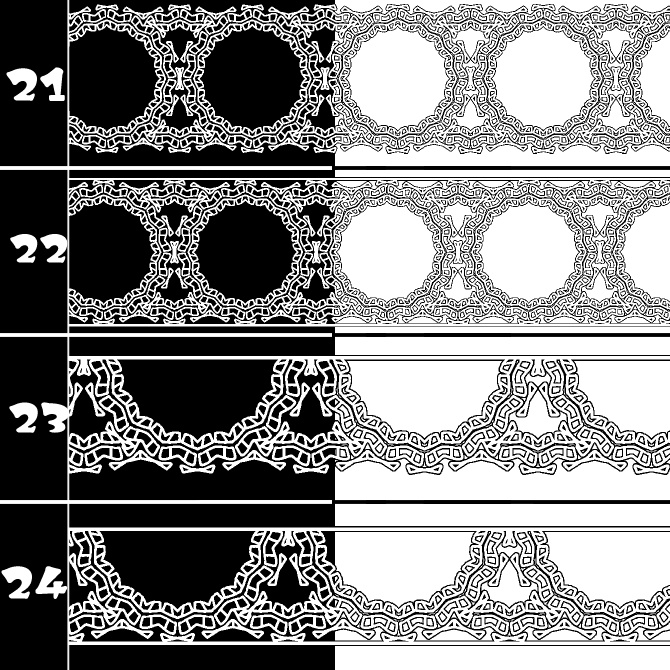No.204 みそおねぎ飾り枠集