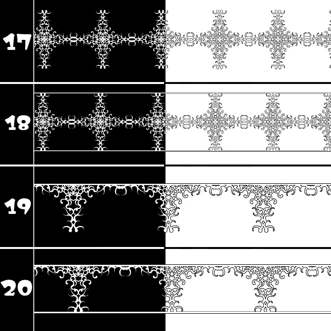 No.205 みそおねぎ飾り枠集
