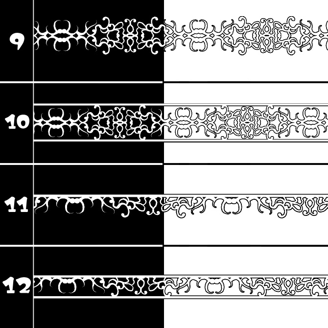 No.205 みそおねぎ飾り枠集