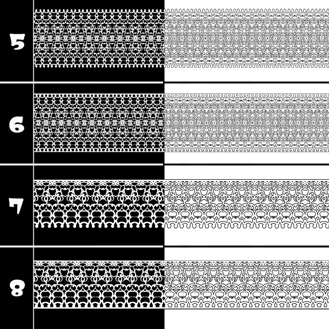 No.205 みそおねぎ飾り枠集