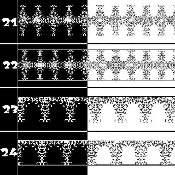 No.205 みそおねぎ飾り枠集