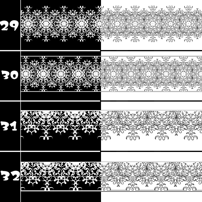 No.205 みそおねぎ飾り枠集