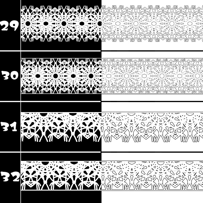 No.206 みそおねぎ飾り枠集