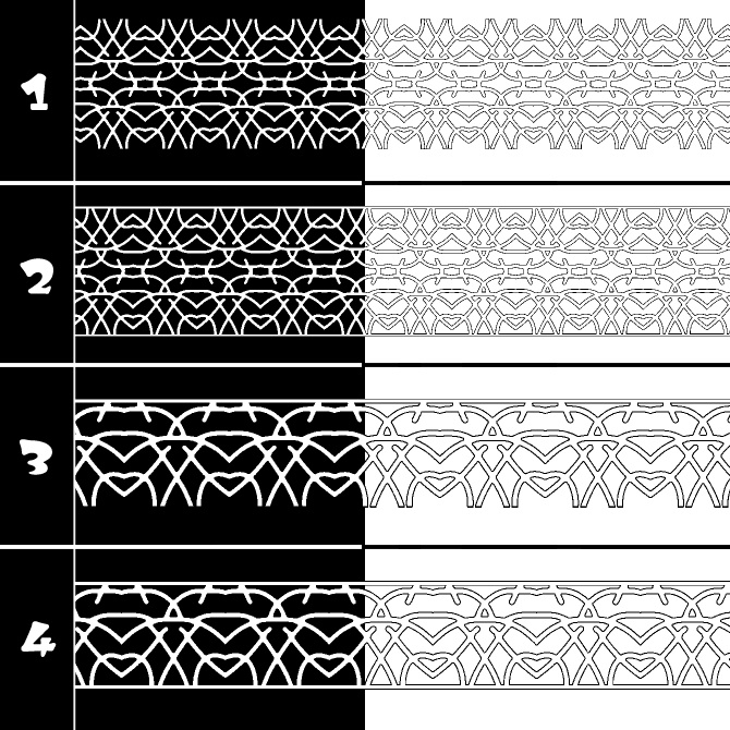 No.206 みそおねぎ飾り枠集