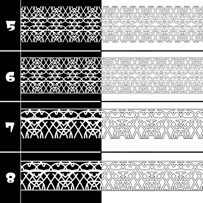 No.206 みそおねぎ飾り枠集