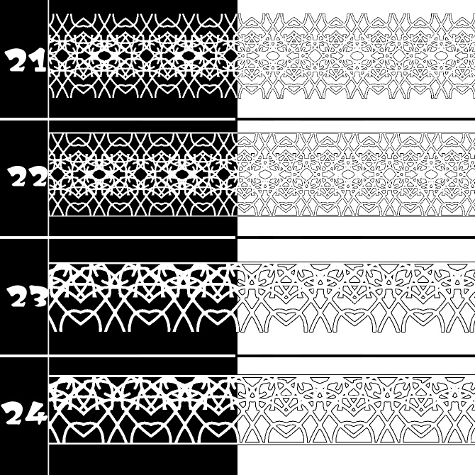 No.206 みそおねぎ飾り枠集