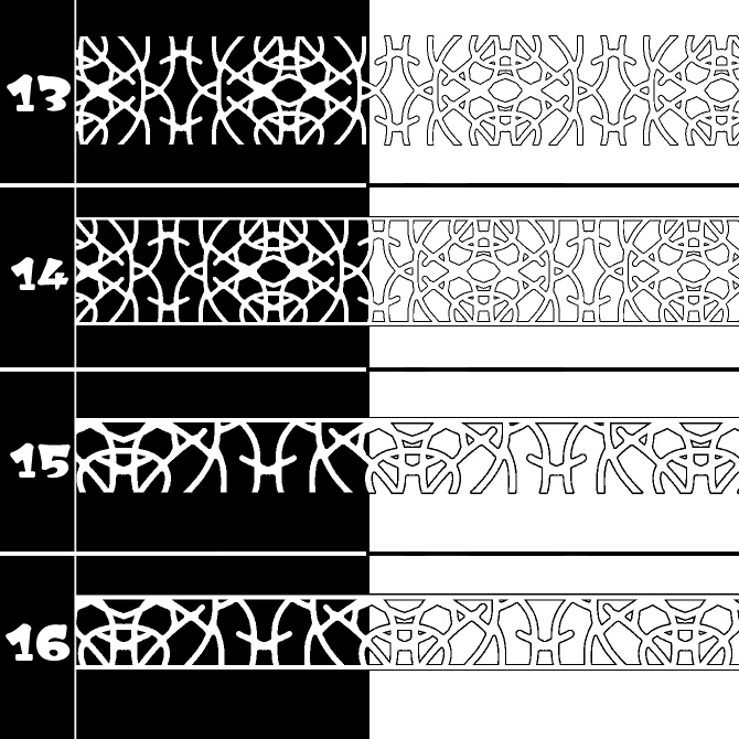 No.206 みそおねぎ飾り枠集