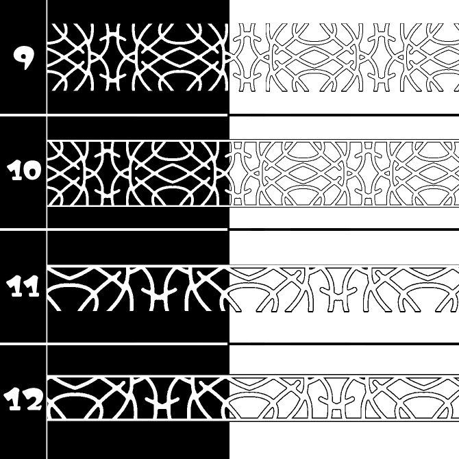 No.206 みそおねぎ飾り枠集