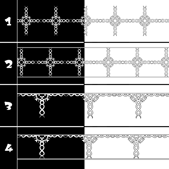 No.207a みそおねぎ飾り枠集