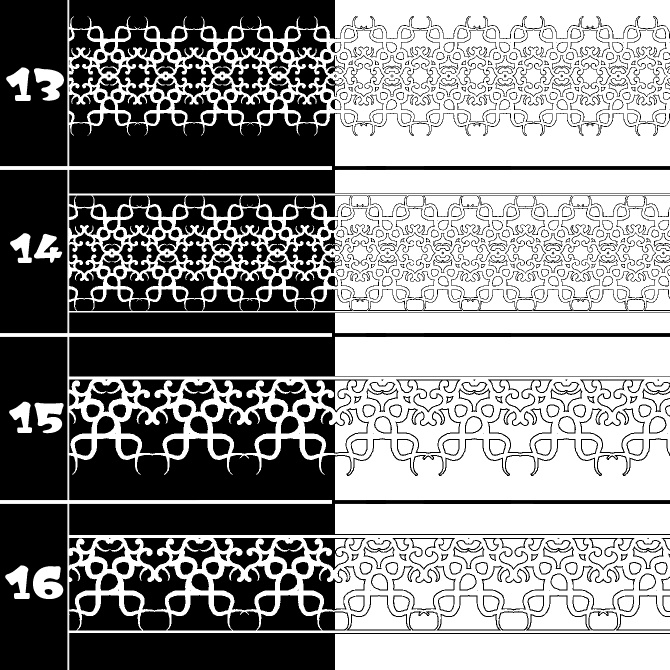 No.207a みそおねぎ飾り枠集