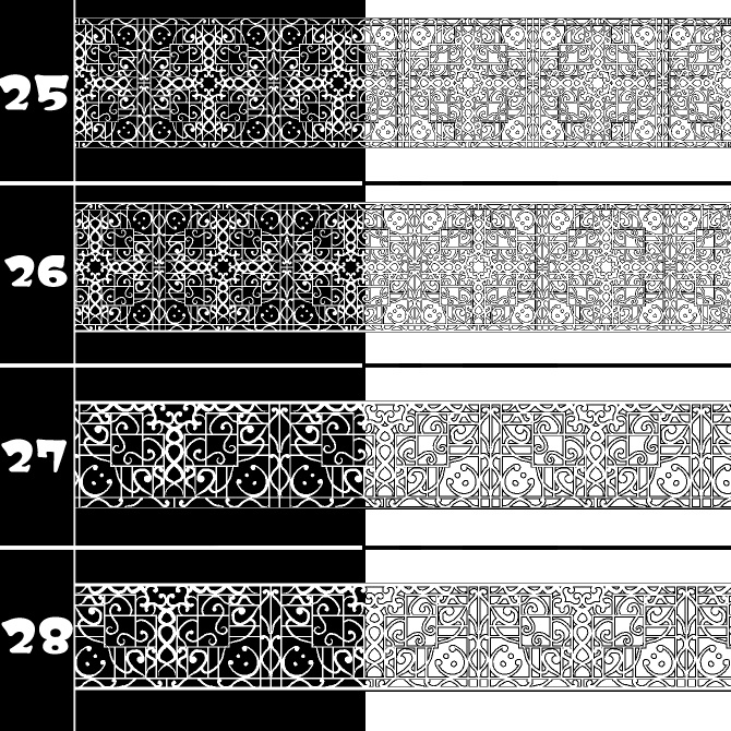 No.207a みそおねぎ飾り枠集