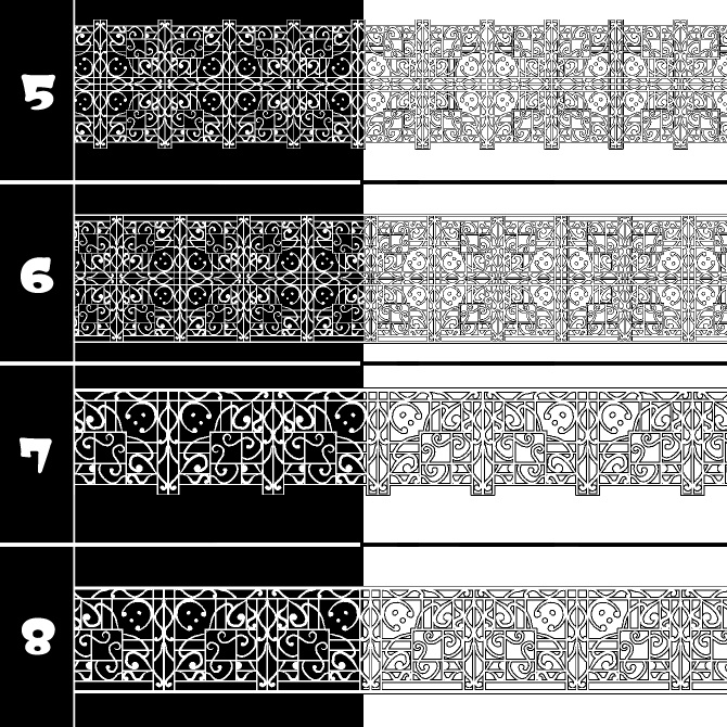 No.207b みそおねぎ飾り枠集