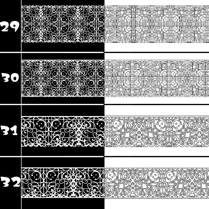 No.207b みそおねぎ飾り枠集
