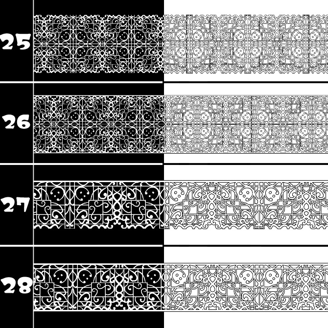 No.207b みそおねぎ飾り枠集
