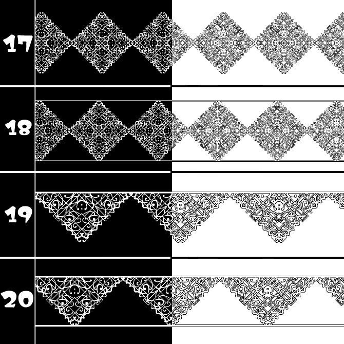 No.207b みそおねぎ飾り枠集