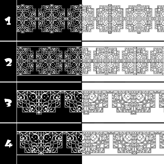 No.207b みそおねぎ飾り枠集