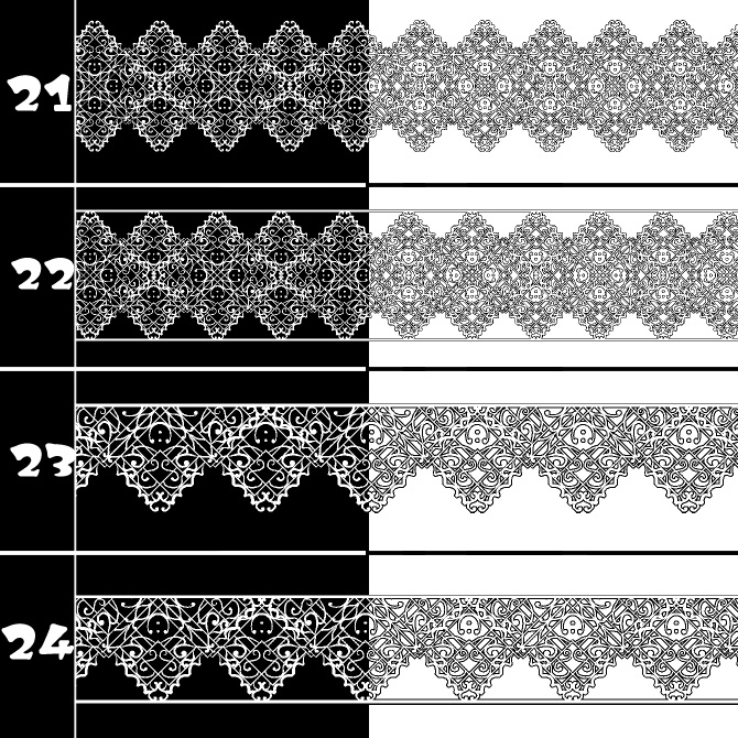No.207b みそおねぎ飾り枠集