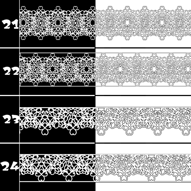 No.208 みそおねぎ飾り枠集