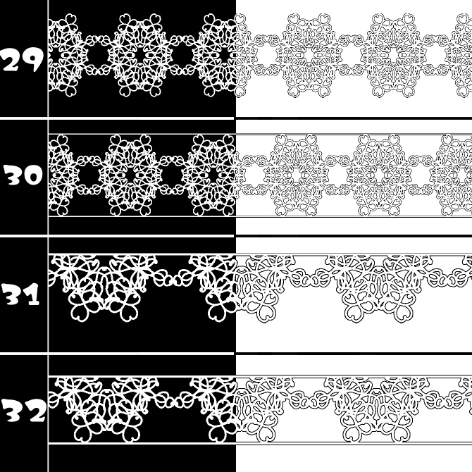 No.208 みそおねぎ飾り枠集