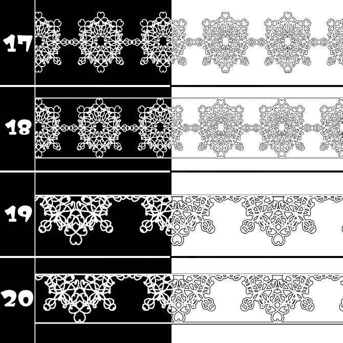 No.208 みそおねぎ飾り枠集