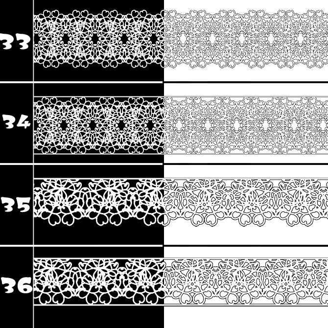 No.208 みそおねぎ飾り枠集