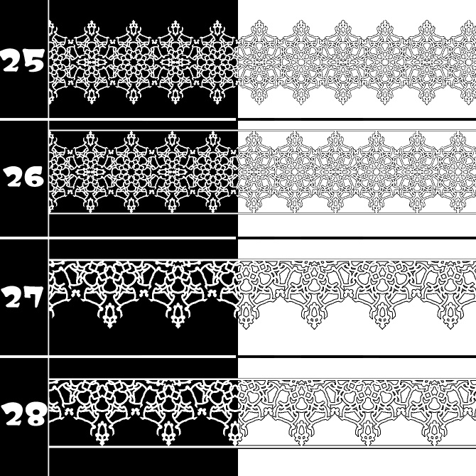 No.209 みそおねぎ飾り枠集
