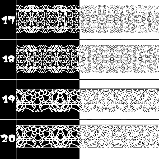 No.209 みそおねぎ飾り枠集