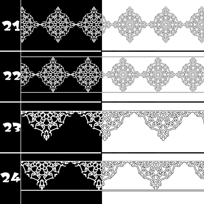 No.209 みそおねぎ飾り枠集