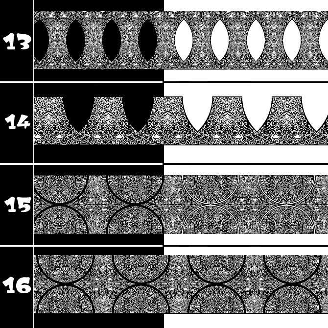 No.210 みそおねぎ飾り枠集