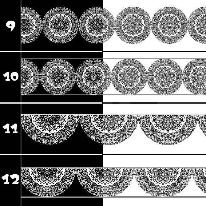No.211a みそおねぎ飾り枠集