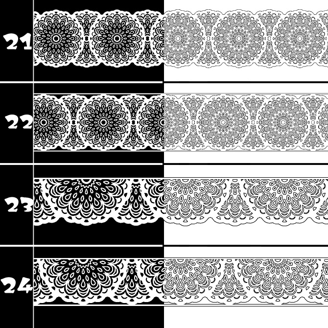 No.211a みそおねぎ飾り枠集