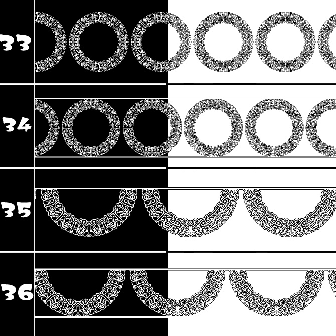 No.211a みそおねぎ飾り枠集