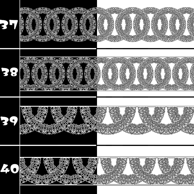 No.211a みそおねぎ飾り枠集
