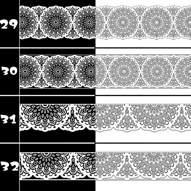 No.211a みそおねぎ飾り枠集