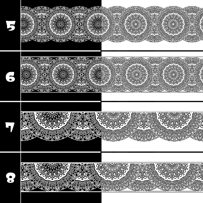 No.211a みそおねぎ飾り枠集