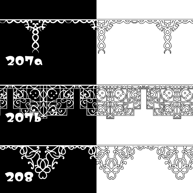 【無償】207ab&208 みそおねぎ飾り枠集_体験版ブラシ