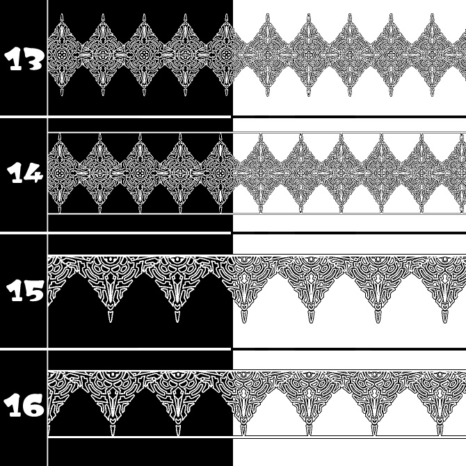 No.211b みそおねぎ飾り枠集