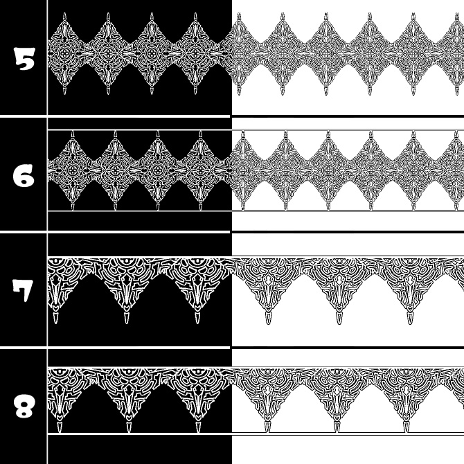 No.211b みそおねぎ飾り枠集