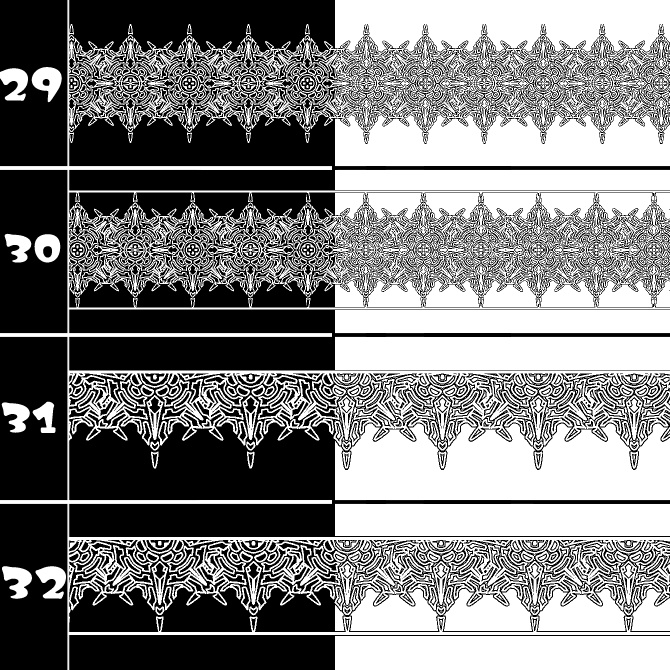 No.211b みそおねぎ飾り枠集