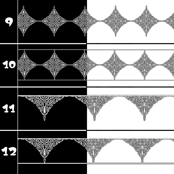 No.211b みそおねぎ飾り枠集