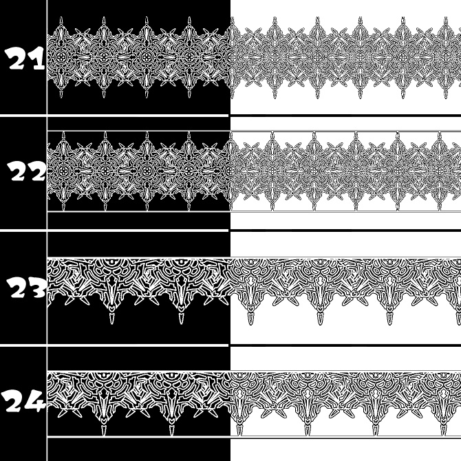 No.211b みそおねぎ飾り枠集
