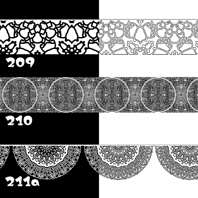 【無償】209&210&211a みそおねぎ飾り枠集_体験版ブラシ