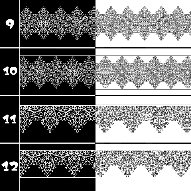 No.212 みそおねぎ飾り枠集