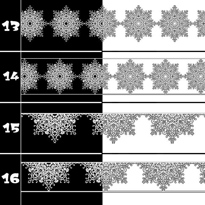 No.212 みそおねぎ飾り枠集