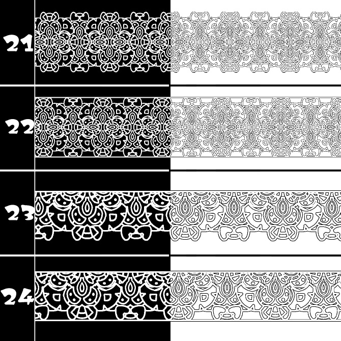 No.213a みそおねぎ飾り枠集