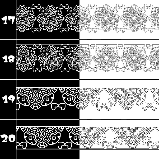 No.213a みそおねぎ飾り枠集