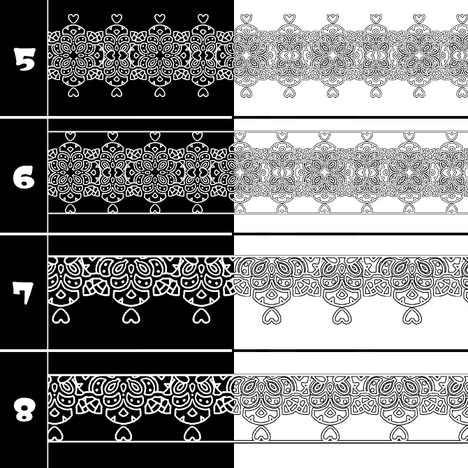 No.213a みそおねぎ飾り枠集